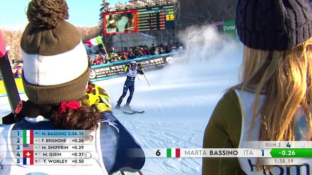 Grande première pour Bassino, devant Brignone et Shiffrin : leur 2e manche en vidéo Grande première pour Bassino, devant Brignone et Shiffrin : leur 2e manche en vidéo