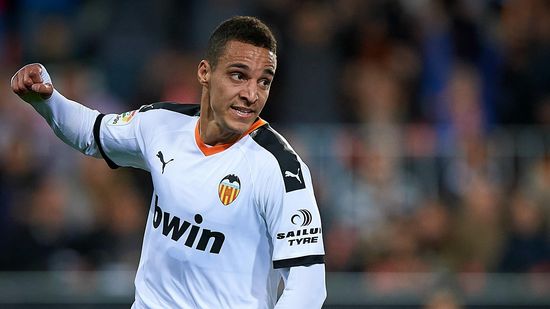 La joie de Rodrigo (Valence) après son but contre Villarreal.