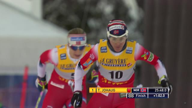 World Cup Ruka | Volledig Noors podium met Johaug aan de leiding World Cup Ruka | Volledig Noors podium met Johaug aan de leiding