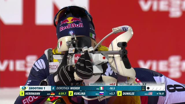 Wierer wins women's sprint in Sweden Wierer wins women's sprint in Sweden