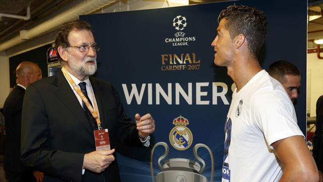Rajoy: "El futuro del Real Madrid pasa por que Messi se vaya a jugar a Australia"