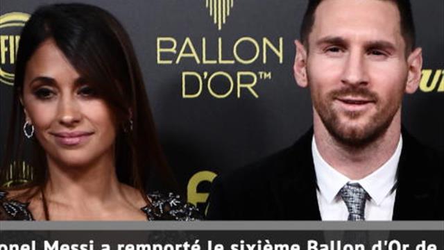 Ballon d'Or - Lionel Messi remporte le trophée pour la sixième fois Ballon d'Or - Lionel Messi remporte le trophée pour la sixième fois