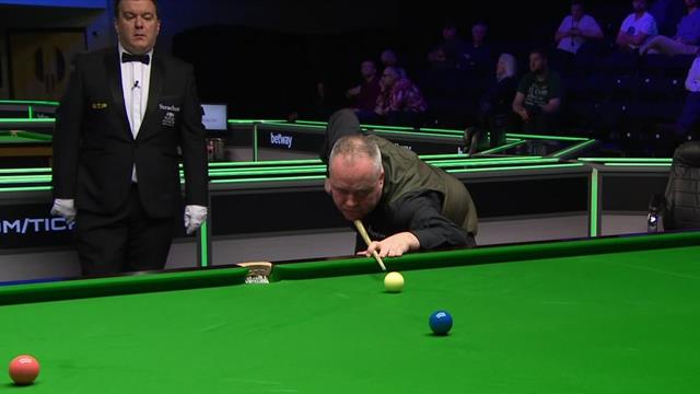 John Higgins underlines class with 124 clearance to the pink John Higgins underlines class with 124 clearance to the pink