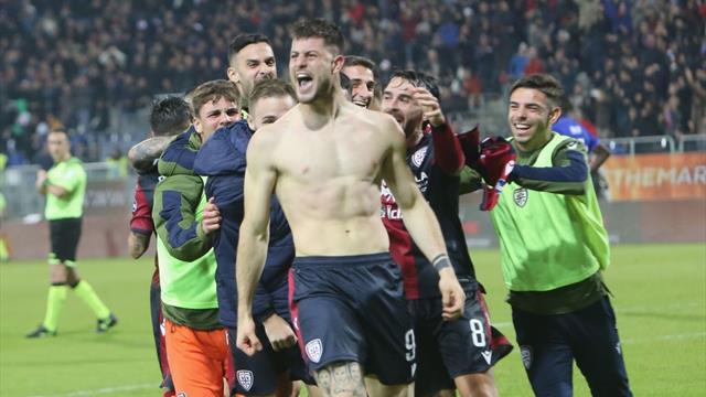 Cagliari, rimonta da sogno con la Sampdoria: da 1-3 a 4-3, decide Cerri al 96'