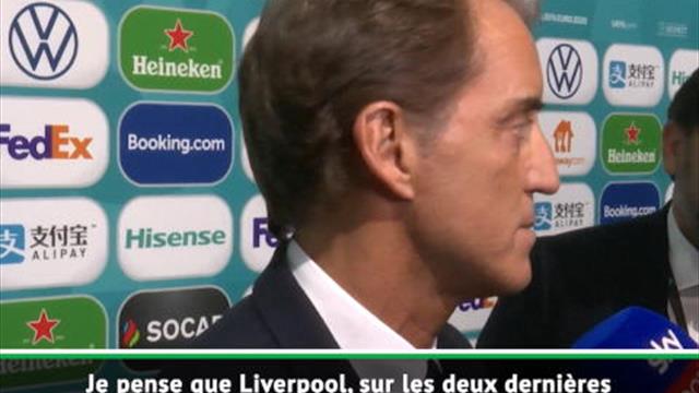Premier League - Pour Mancini, Liverpool est encore loin d'avoir remporté le titre Premier League - Pour Mancini, Liverpool est encore loin d'avoir remporté le titre