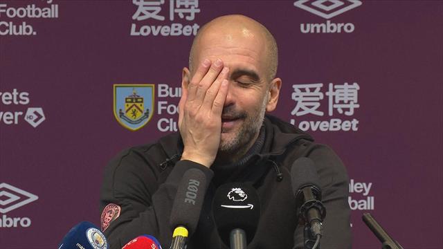 Guardiola no se acuerda de qué equipo entrena... y la lía Guardiola no se acuerda de qué equipo entrena... y la lía