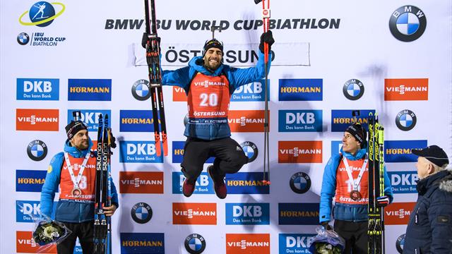 Biathlon World Cup: Fourcade back on top as France lead men's 20km individual Biathlon World Cup: Fourcade back on top as France lead men's 20km individual