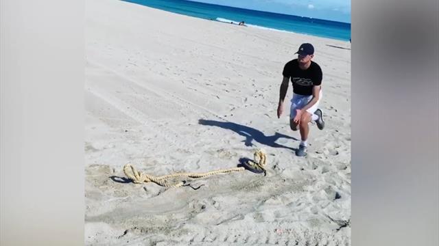 Las (no) vacaciones de Thiem en Miami: Entrenamiento militar preparando el 2020 Las (no) vacaciones de Thiem en Miami: Entrenamiento militar preparando el 2020