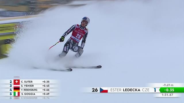 WB Lake Louise | Ester Ledecka verrast net als in Pyeongchang WB Lake Louise | Ester Ledecka verrast net als in Pyeongchang