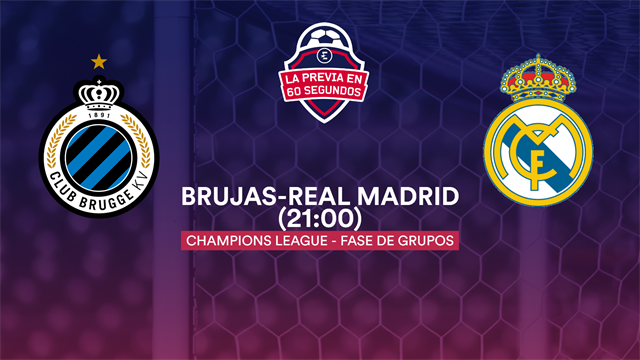 La previa en 60" del Brujas-Real Madrid: Trámite europeo antes de Mestalla y el Clásico (21:00) La previa en 60" del Brujas-Real Madrid: Trámite europeo antes de Mestalla y el Clásico (21:00)