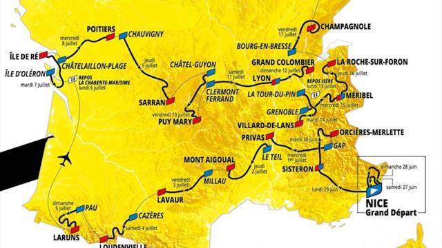 Tour de France 2020 | Parcours, etappes en profielen