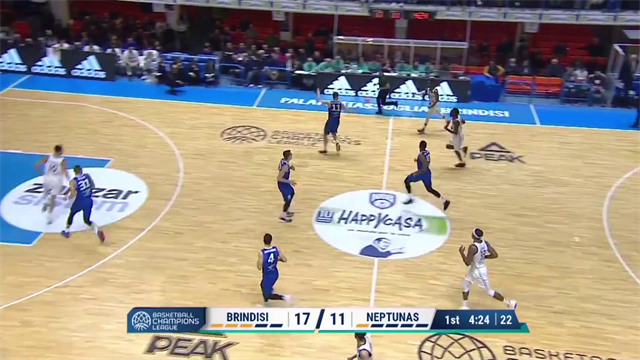 Highlights: Happy Casa Brindisi-Neptunas Klaipeda 96-82 Highlights: Happy Casa Brindisi-Neptunas Klaipeda 96-82
