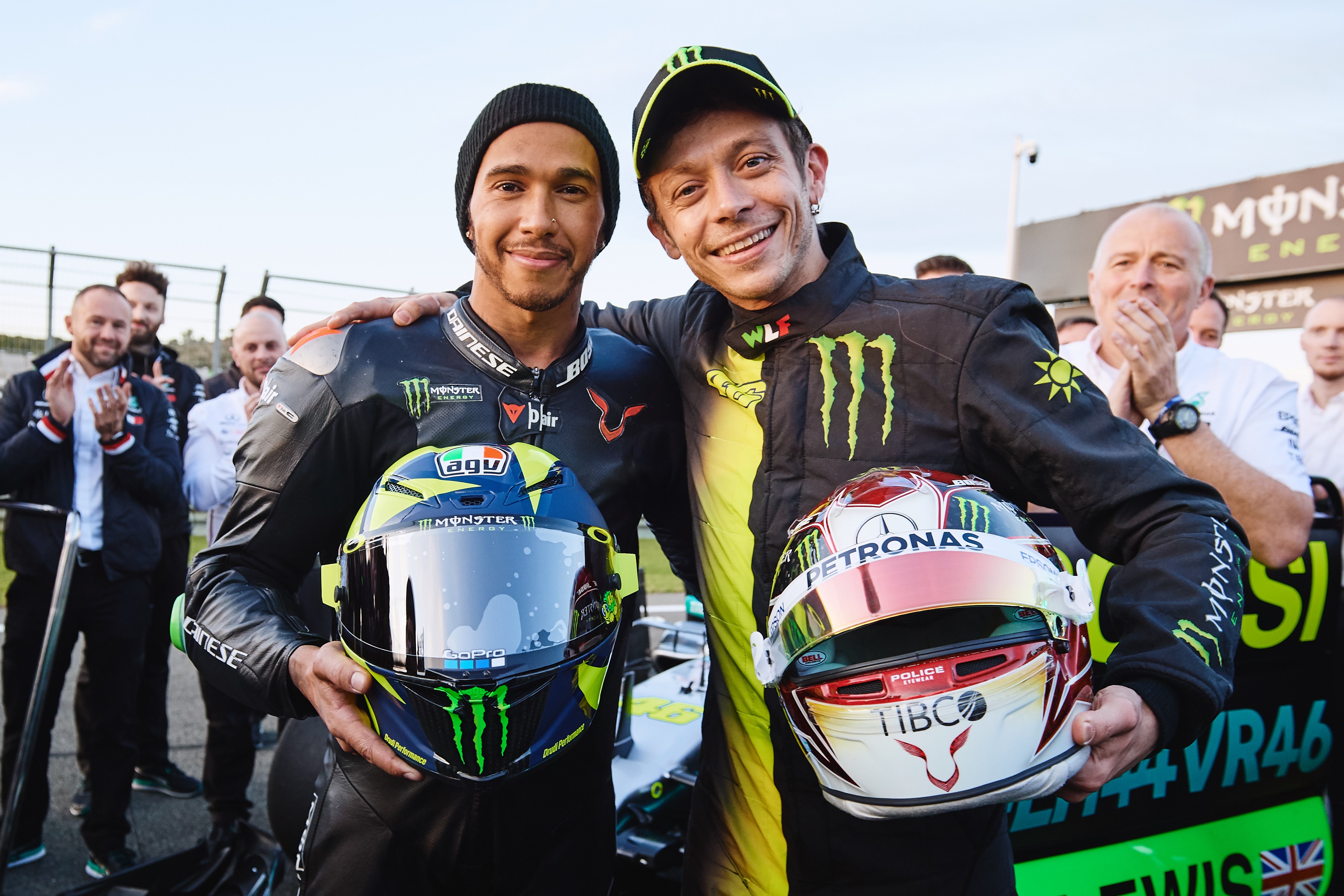 Lewis Hamilton e Valentino Rossi, 2019