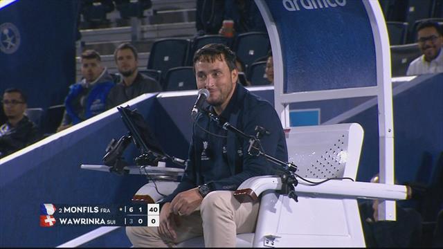 Diriyah Tennis Cup: Lo nunca visto, el juez de silla... ¡haciendo beat box! Diriyah Tennis Cup: Lo nunca visto, el juez de silla... ¡haciendo beat box!