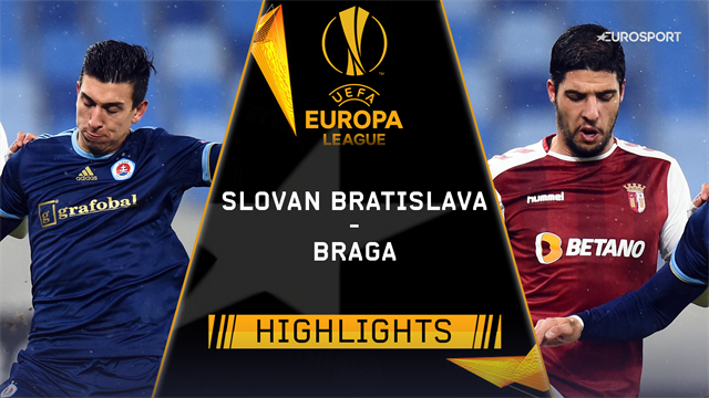 Höjdpunkter: Slovan Bratislava - Braga Höjdpunkter: Slovan Bratislava - Braga