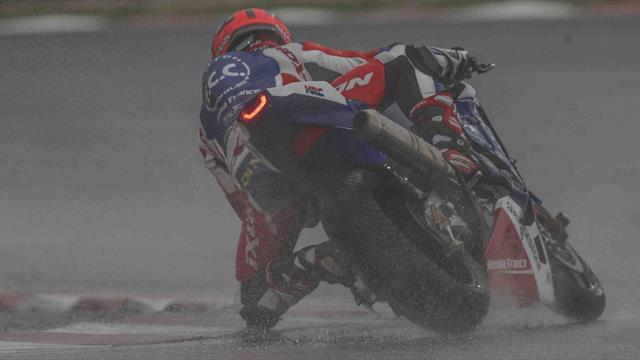 F.C.C. TSR Honda France in the lead at Sepang
