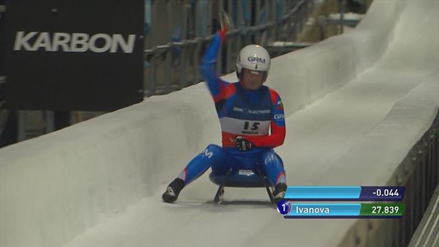 Rodelen | Wederom zege voor Ivanova Rodelen | Wederom zege voor Ivanova