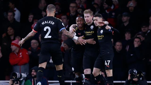De Bruyne puts on masterclass as City down Arsenal