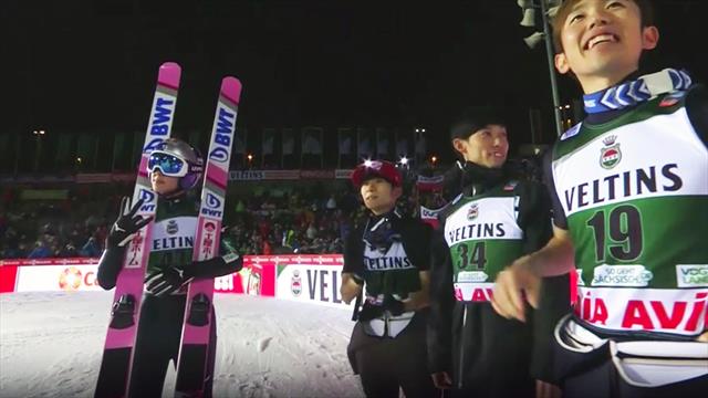 "Da ist er wieder!" Kobayashis Siegersprung aus Klingenthal "Da ist er wieder!" Kobayashis Siegersprung aus Klingenthal