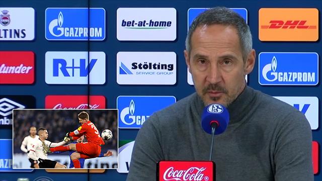 Hütter über Nübel-Tritt: "Hat fürchterlich ausgesehen" Hütter über Nübel-Tritt: "Hat fürchterlich ausgesehen"