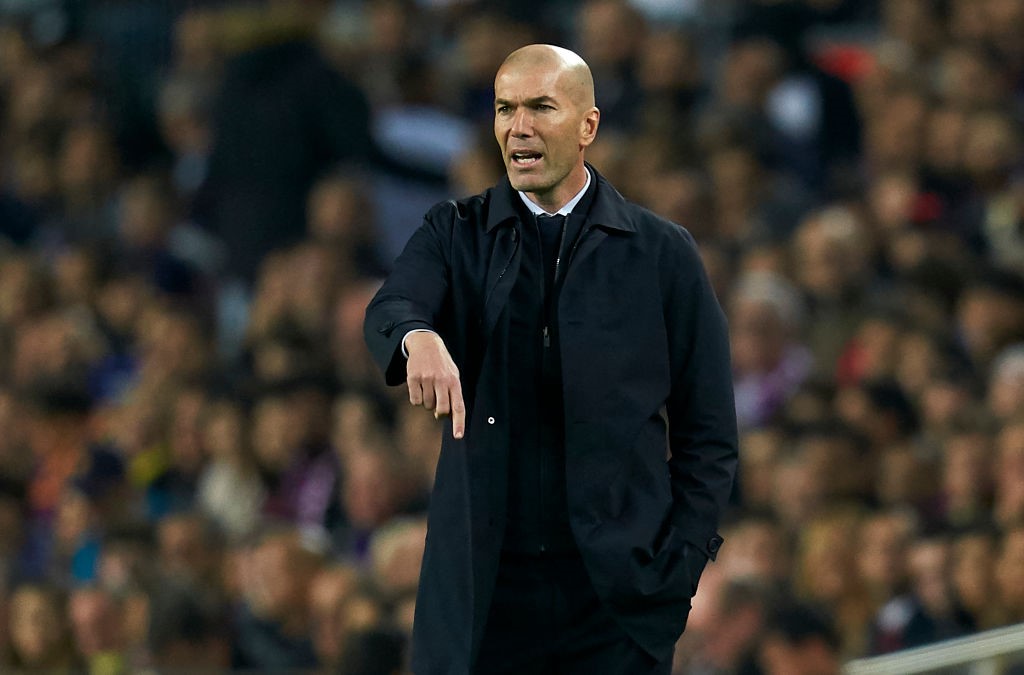 Zidane lors de Barcelone - Real Madrid