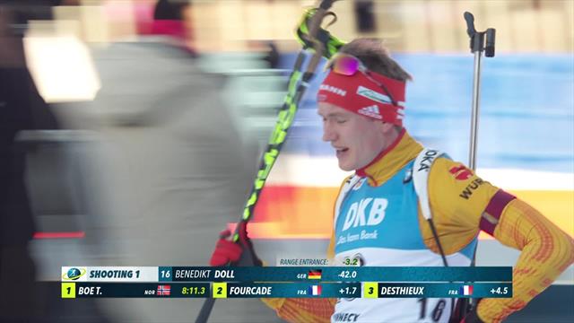 Highlights: Doll holds nerve as Johannes Thingnes Boe misses podium Highlights: Doll holds nerve as Johannes Thingnes Boe misses podium