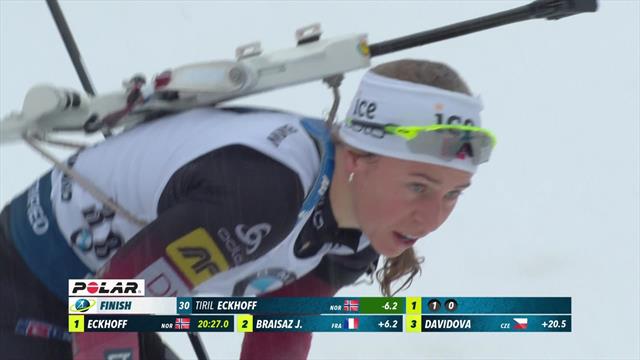 Highlights: Eckhoff denies Braisaz home victory in Sprint Highlights: Eckhoff denies Braisaz home victory in Sprint