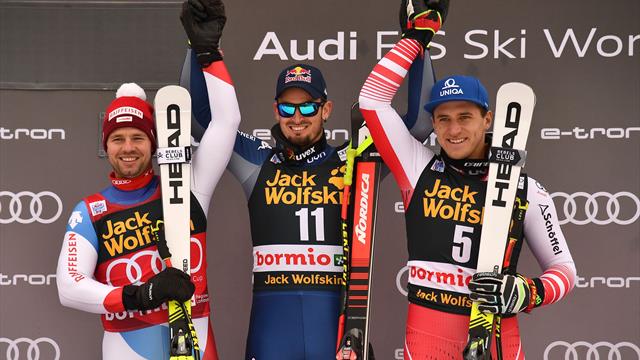Descenso de Bormio: tercera victoria consecutiva para Dominik Paris Descenso de Bormio: tercera victoria consecutiva para Dominik Paris