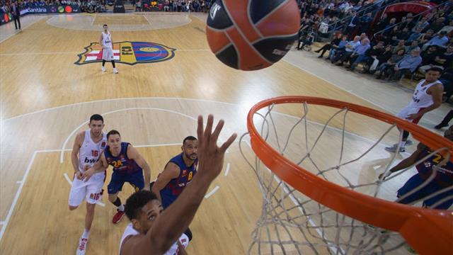 Euroliga, Barcelona-Olympiacos: Paseo azulgrana en la segunda mitad pensando en el Clásico (90-80)