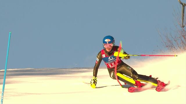 Shiffrin leads after impressive first run Shiffrin leads after impressive first run