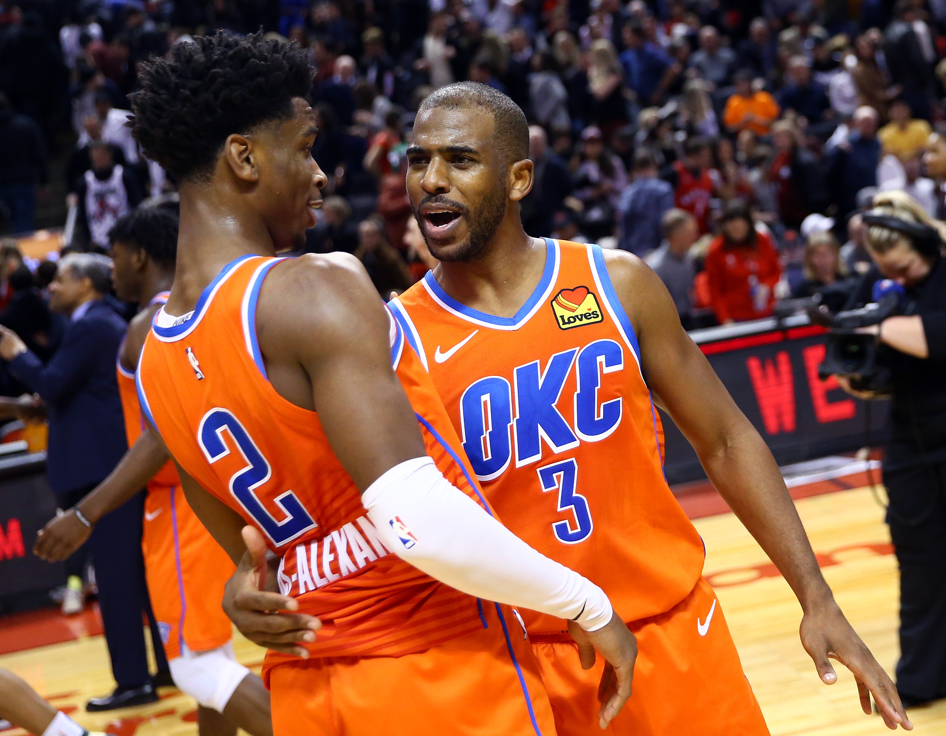 Shai Gilgeous-Alexander et Chris Paul