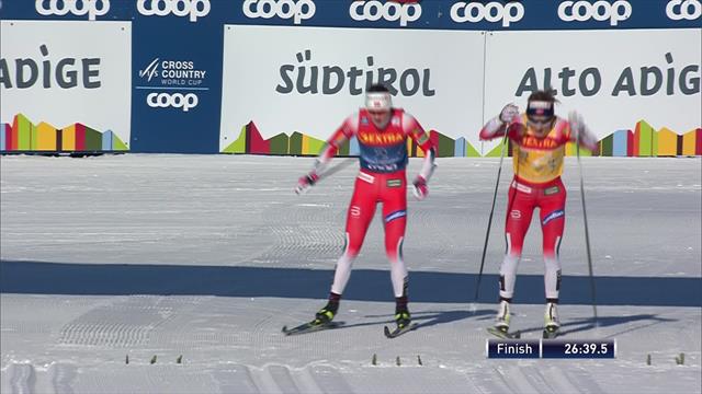 Inspired Oestberg beats out compatriot Johaug in Toblach pursuit Inspired Oestberg beats out compatriot Johaug in Toblach pursuit