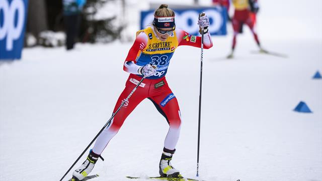 Kaputt und glücklich: Johaug triumphiert auf der berühmten Alpe Cermis Kaputt und glücklich: Johaug triumphiert auf der berühmten Alpe Cermis
