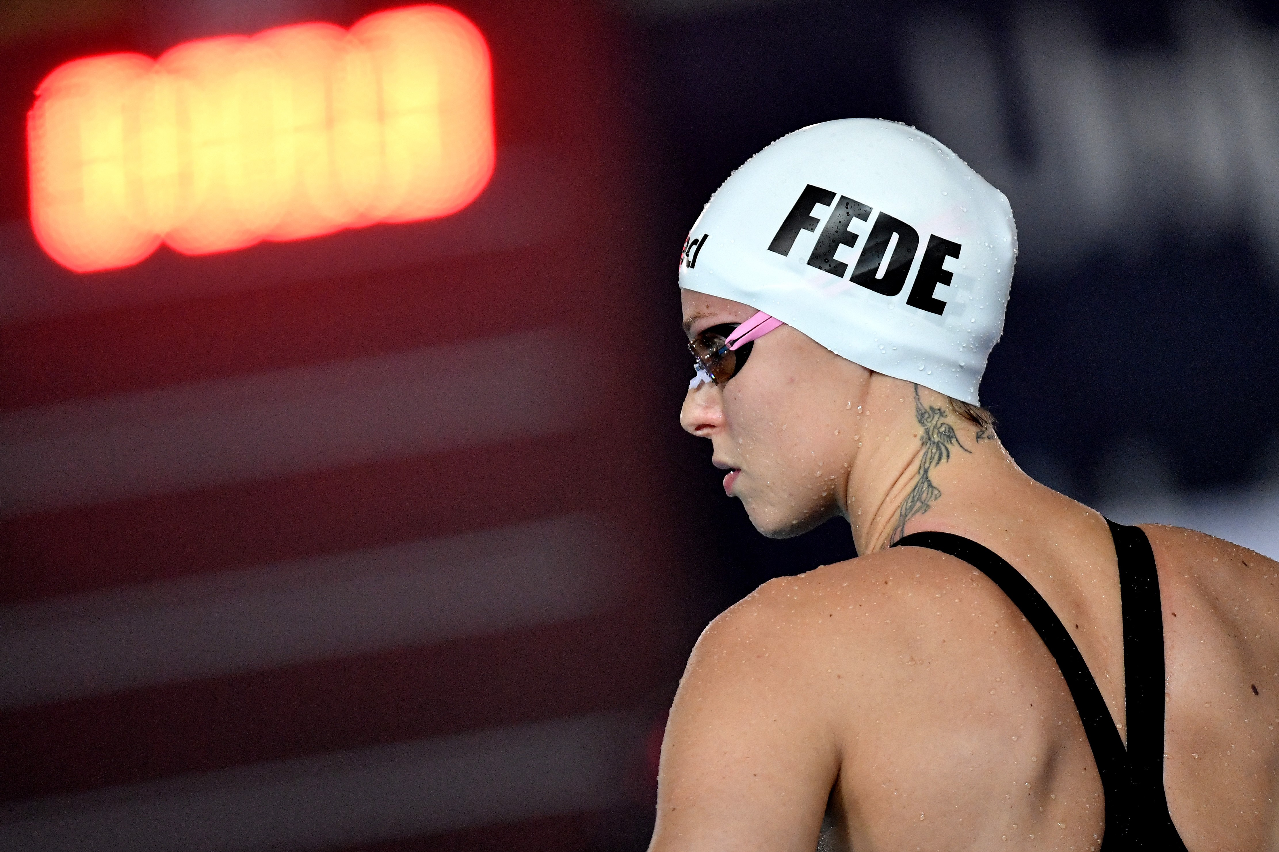 Federica Pellegrini in occasione dei 100m a Riccione - 2019