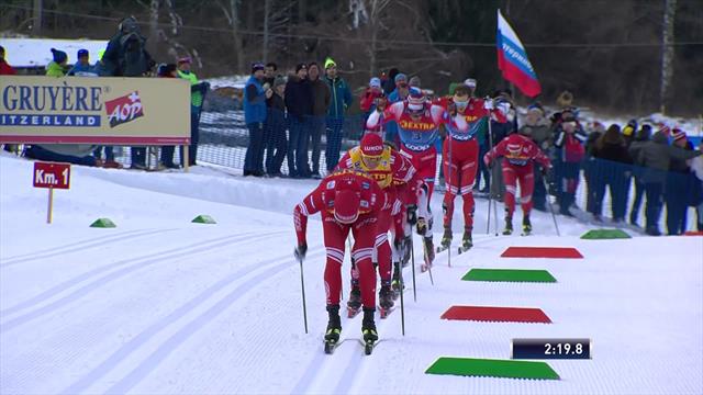 'Match that!' - Klaebo powers past Russians for sprint win 'Match that!' - Klaebo powers past Russians for sprint win