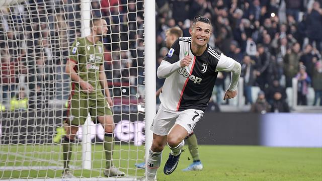 Dreierpack Ronaldo! Juventus bleibt mit Sieg an Inter dran