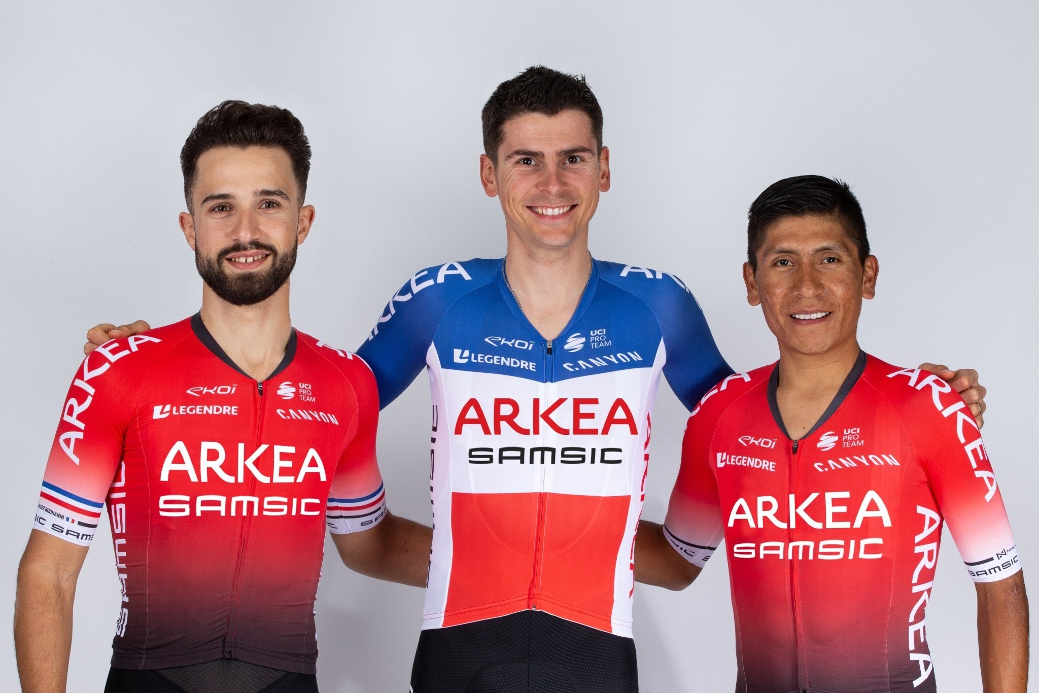 Nacer Bouhanni, Warren Barguil, Nairo Quintana (Team Arkéa Samsic)
