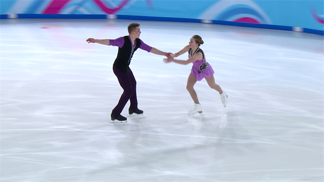 JJ.OO. de la Juventud, patinaje artístico: Espectacular programa corto por parejas con victoria rusa JJ.OO. de la Juventud, patinaje artístico: Espectacular programa corto por parejas con victoria rusa