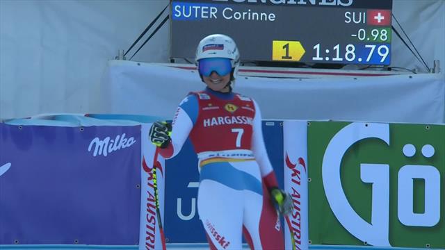 Corinne Suter storms to downhill success Corinne Suter storms to downhill success