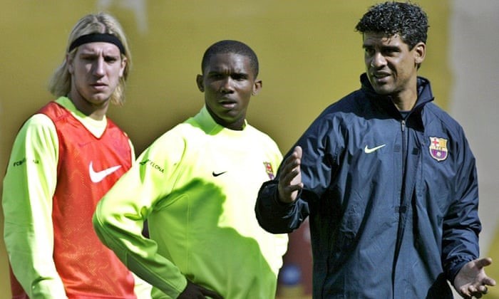 Maxi Lopez, Samuel Eto'o ve Frank Rijkaard