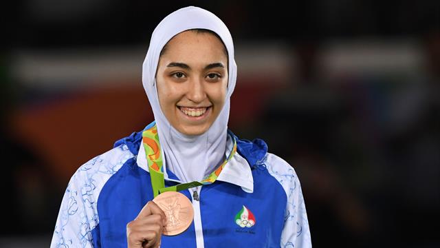 Iran's only female Olympic medallist says she has defected
