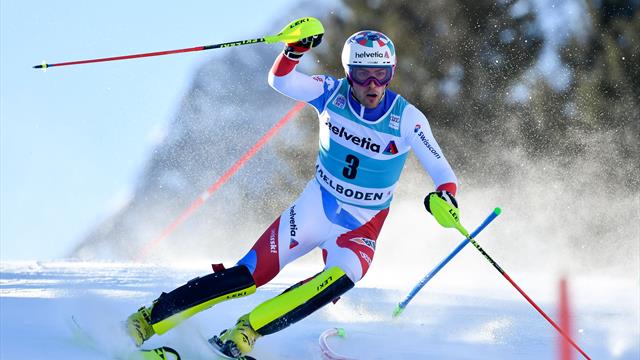 Adelboden | Daniel Yule snelste in eerste run Adelboden | Daniel Yule snelste in eerste run