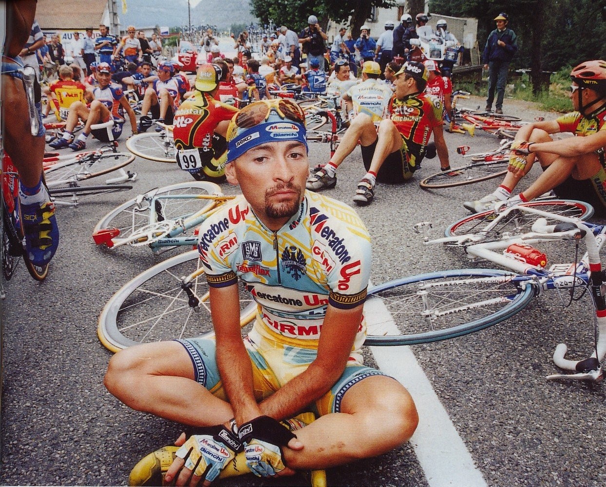 Marco Pantani at the Giro d'Italia in 1998