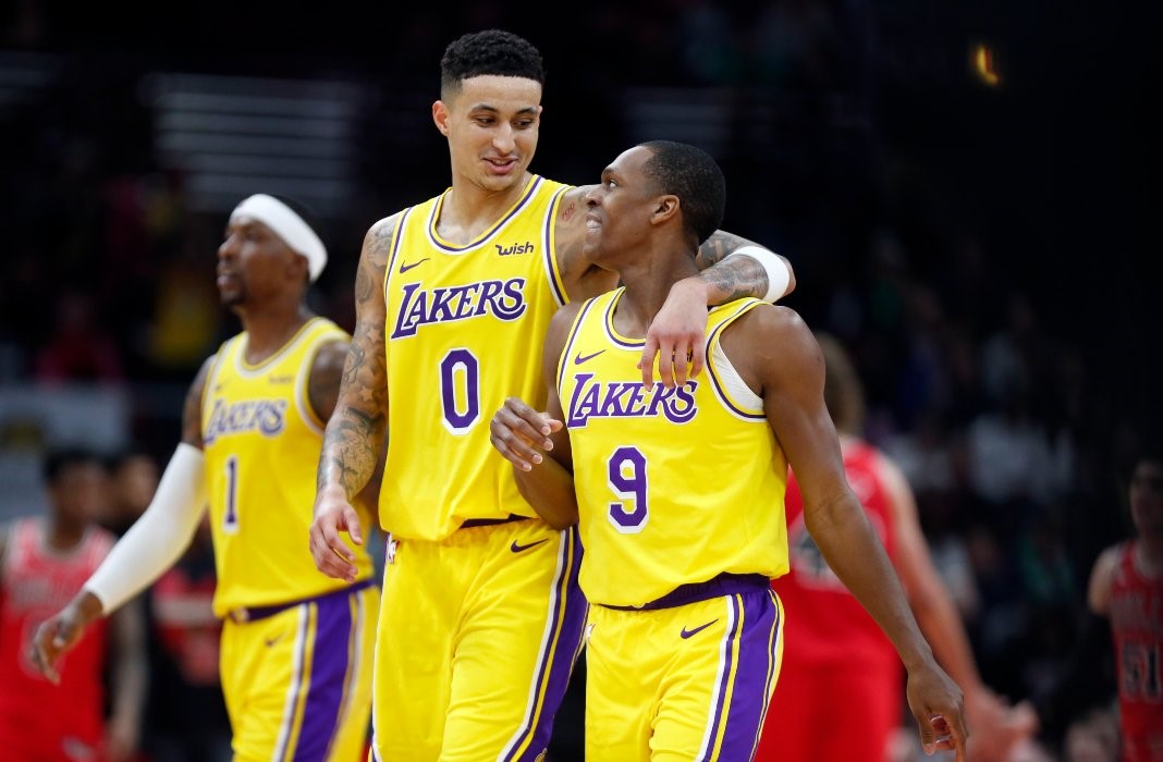 Kyle Kuzma ve Rajon Rondo | Los Angeles Lakers