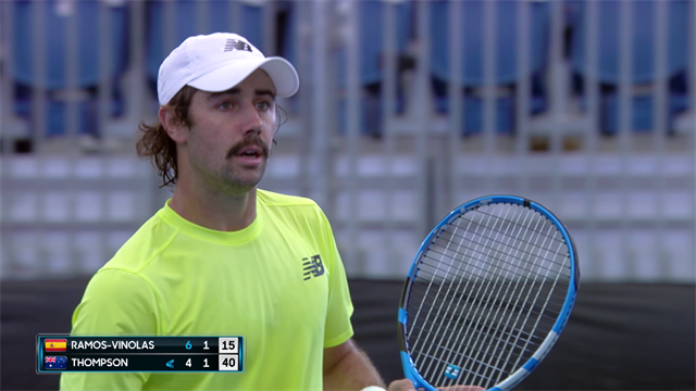 Ramos-Vinolas holds off Thompson to win in Adelaide Ramos-Vinolas holds off Thompson to win in Adelaide