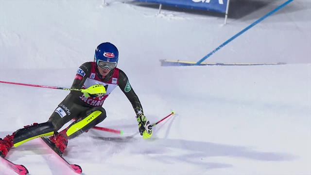 Basse sur la ligne, Shiffrin a manqué de vitesse : sa 1re manche en vidéo Basse sur la ligne, Shiffrin a manqué de vitesse : sa 1re manche en vidéo