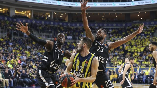 L'ASVEL prend l'eau sur le parquet de Fenerbahçe