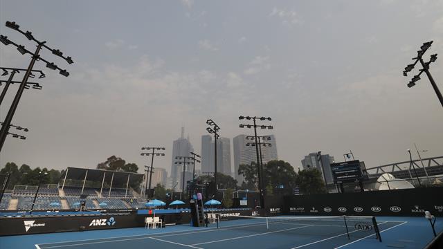 Qualifikationsspiele verschoben: Buschfeuer und Regen beeinflussen Australian Open
