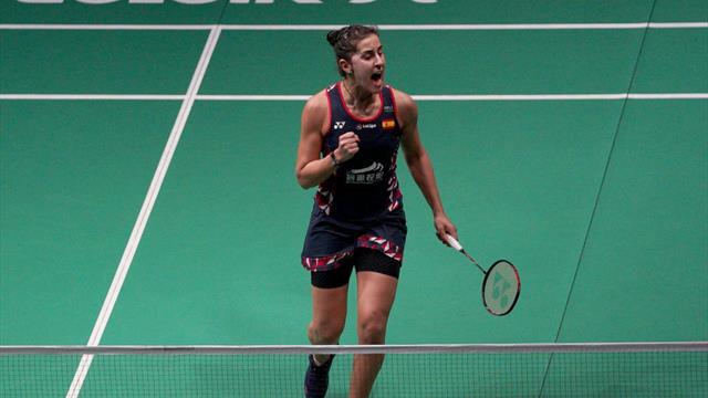 Carolina Marín resuelve por la vía rápida su primer partido en Indonesia
