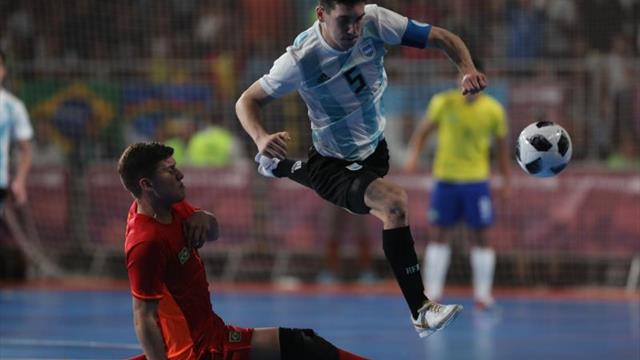 Brasil y Argentina encabezan los grupos de las eliminatorias para el Mundial de Futsal de Lituania